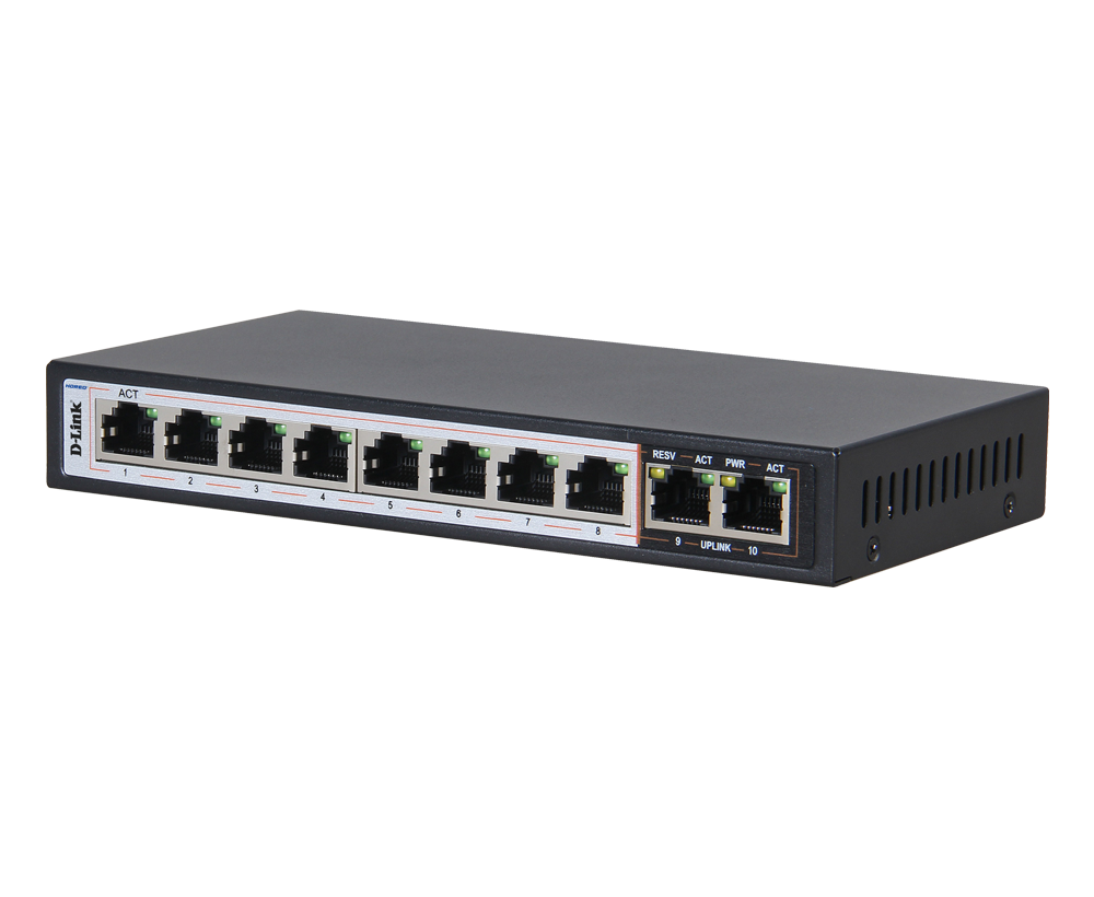 Dlink POE Switch 10 Port 10/100 Unmanaged DES-F1010P Dlink POE Switch 10 Port 10/100 Unmanaged DES-F1010P